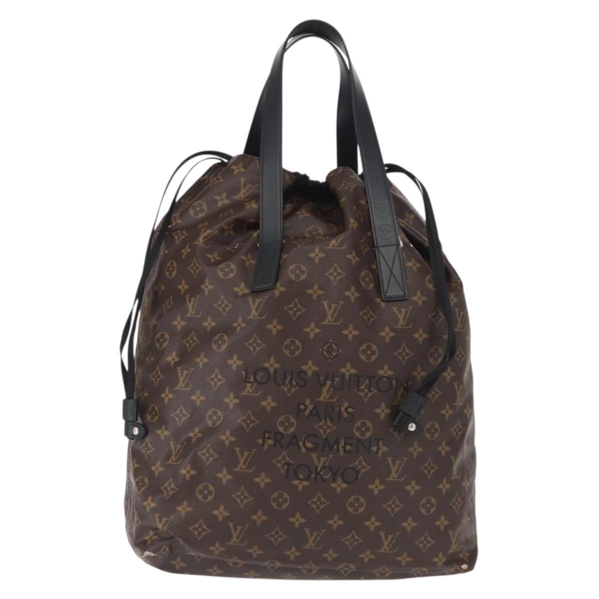 LOUIS VUITTON Monogram Macassar Fragment Cabas Light Bag M43416 LV Auth bs32011