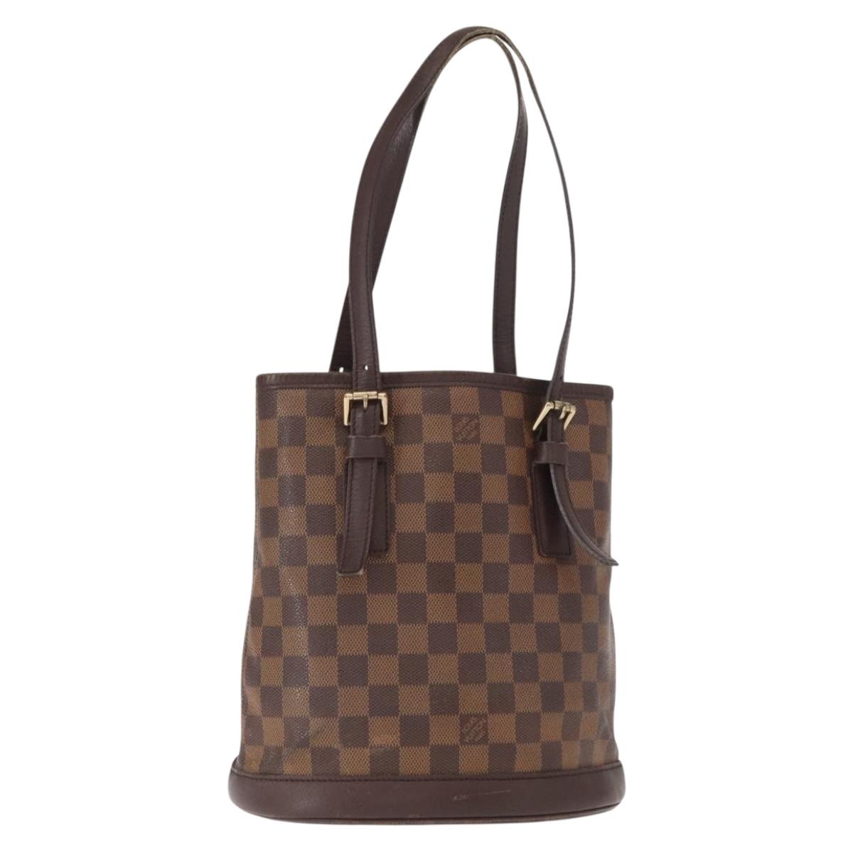 LOUIS VUITTON Damier Ebene Marais Shoulder Bag N42240 LV Auth bs32014