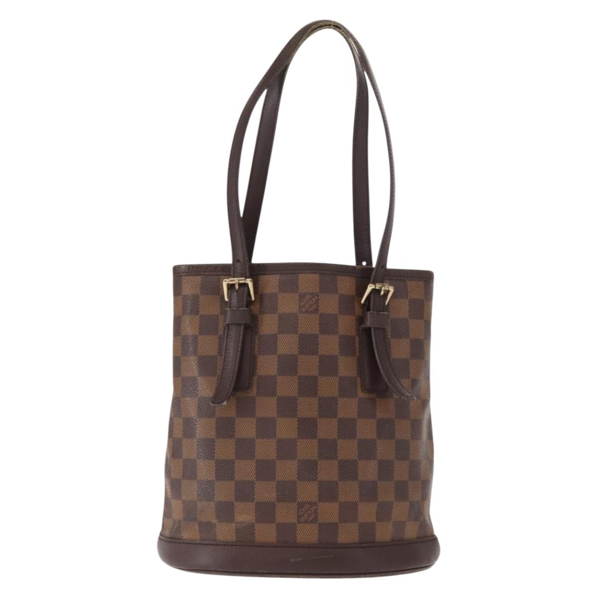 LOUIS VUITTON Damier Ebene Marais Shoulder Bag N42240 LV Auth bs32014