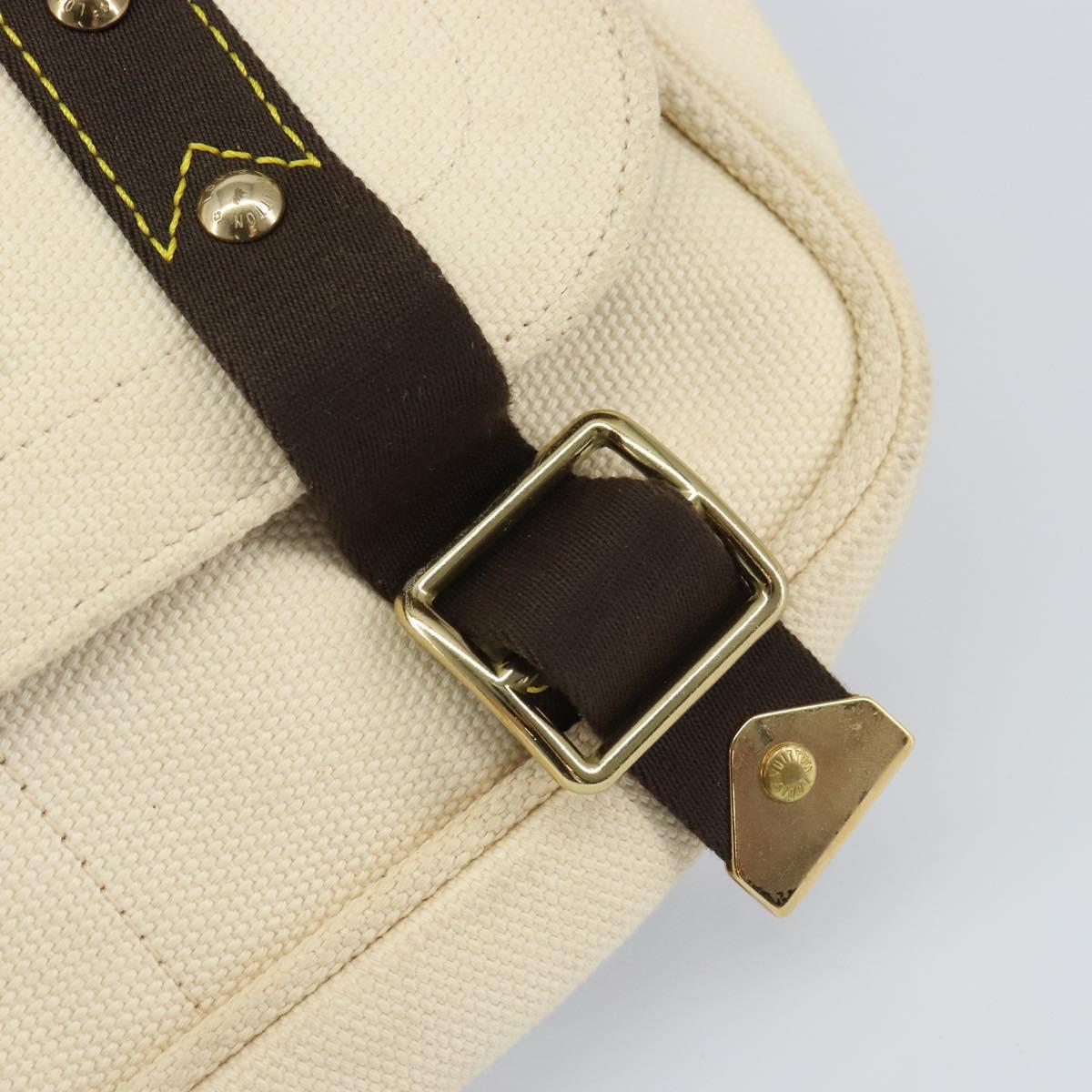 LOUIS VUITTON Antigua Buzzus PM Shoulder Bag Beige Brown M40042 LV Auth bs32016