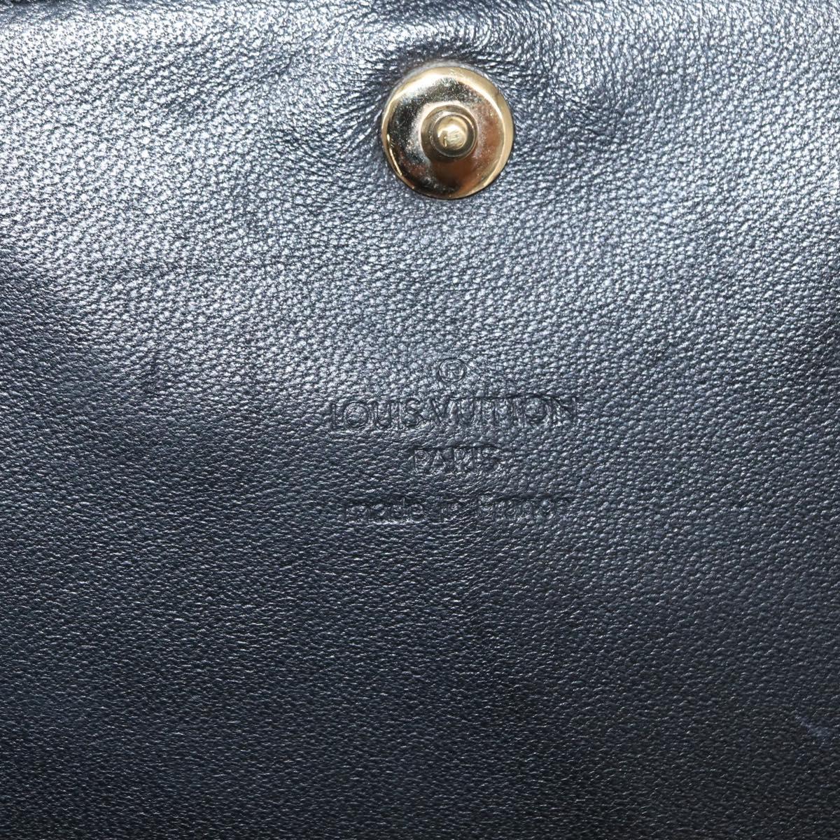 LOUIS VUITTON Opera Line Delph Shoulder Bag Leather Black M63932 LV Auth bs32024