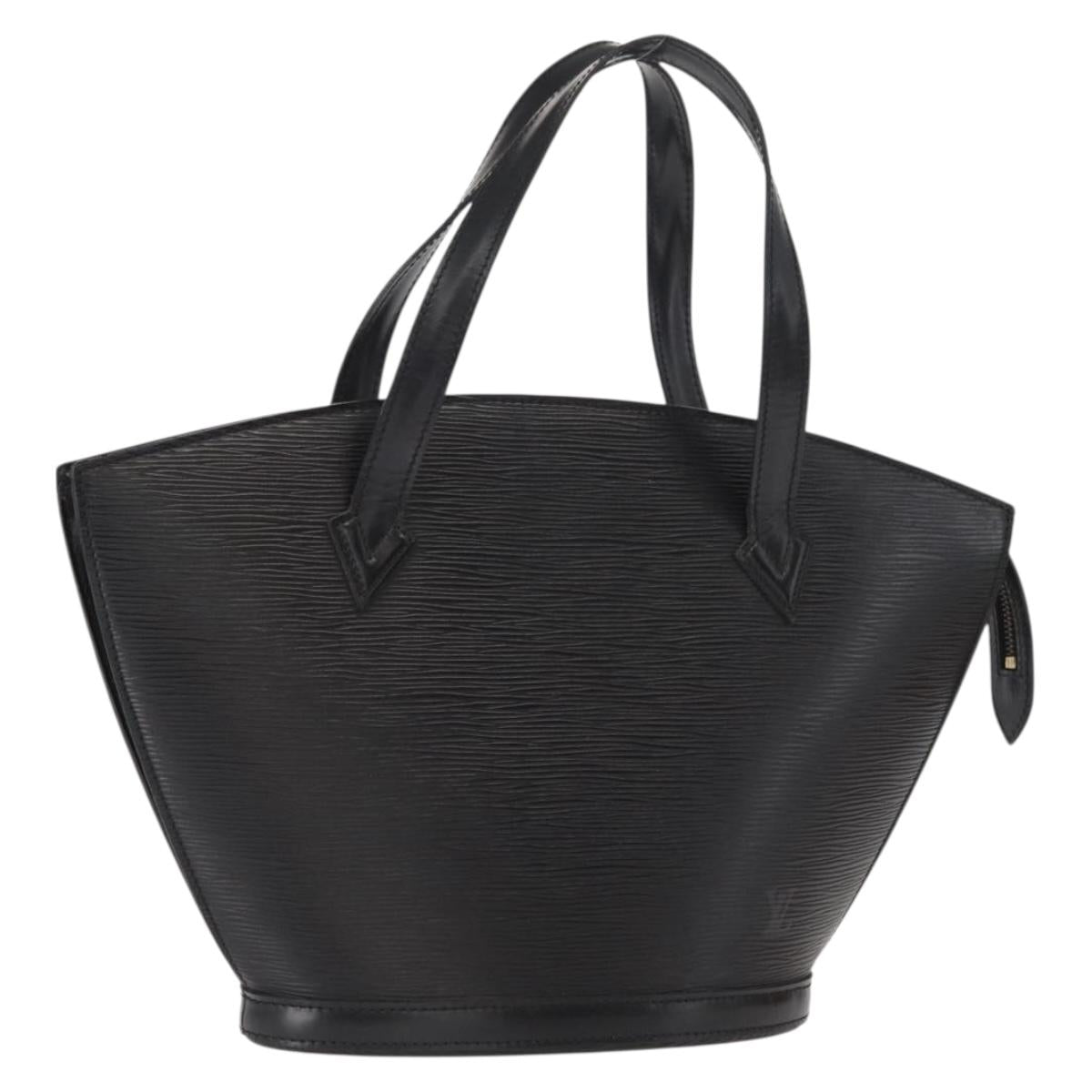 LOUIS VUITTON Epi Saint Jacques Hand Bag Black M52272 LV Auth bs32028
