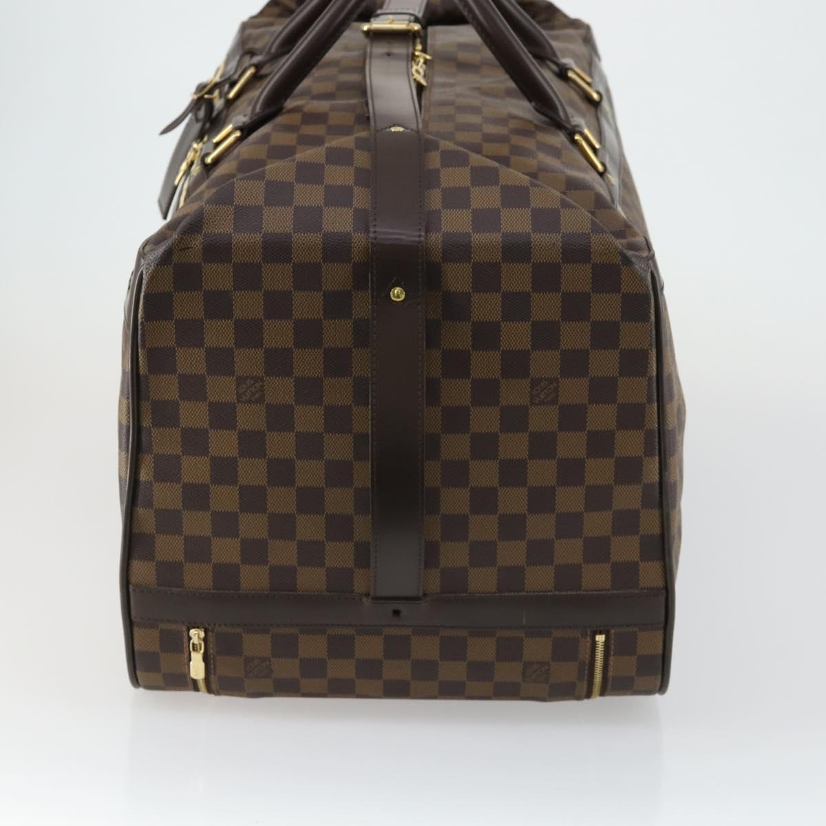 LOUIS VUITTON Damier Ebene Eall 60 Boston Bag N23203 LV Auth bs32032