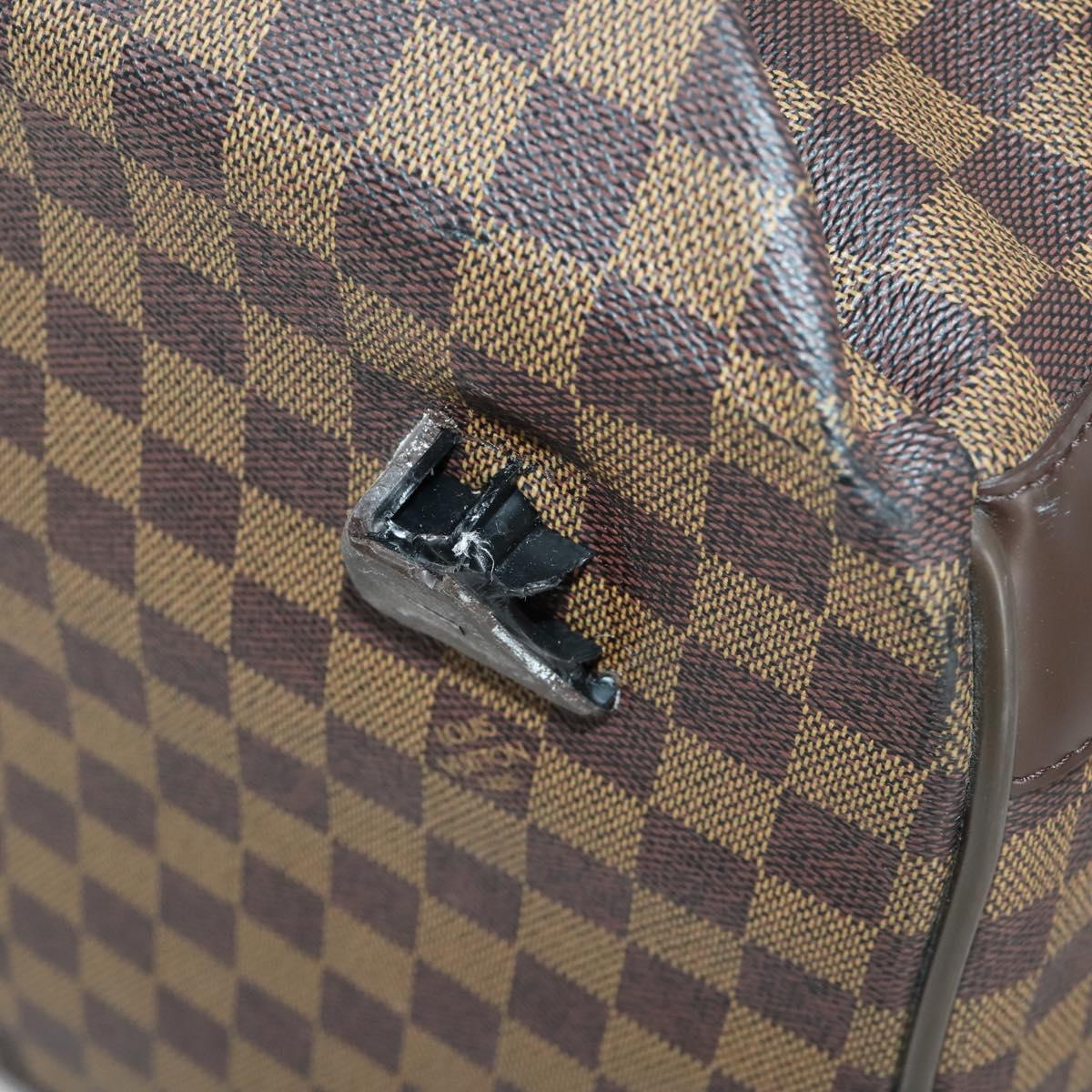 LOUIS VUITTON Damier Ebene Eall 60 Boston Bag N23203 LV Auth bs32032