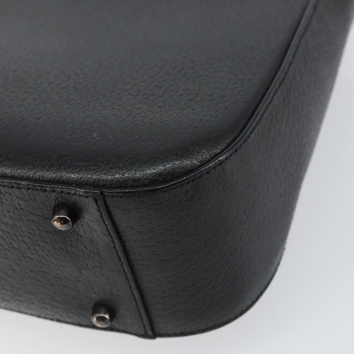 GUCCI Hand Bag Leather Black 000 2058 0308 6 Auth bs32047