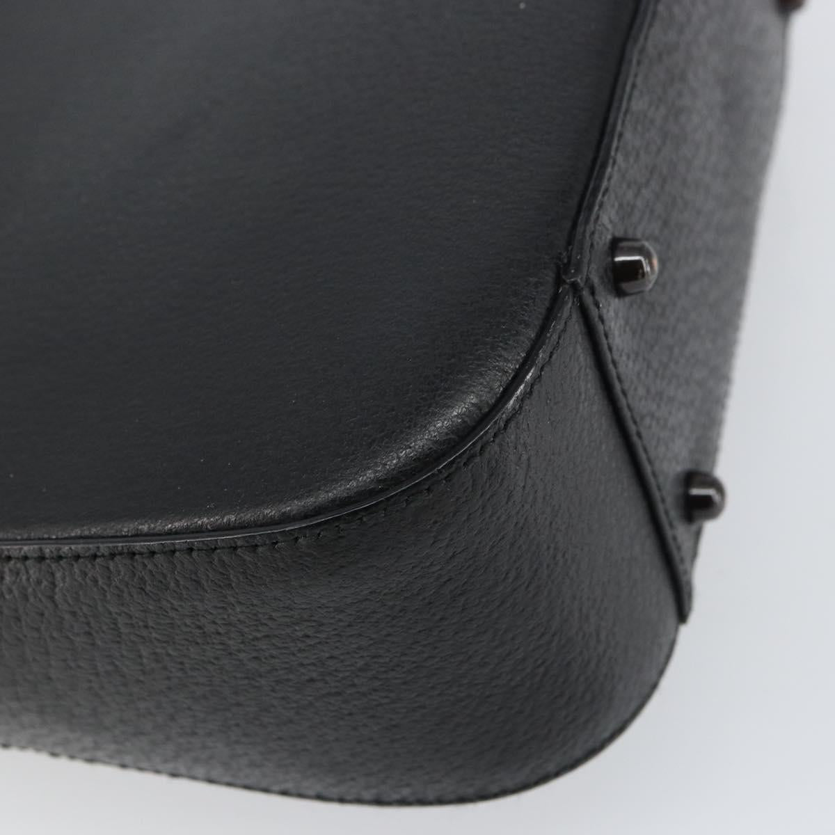 GUCCI Hand Bag Leather Black 000 2058 0308 6 Auth bs32047