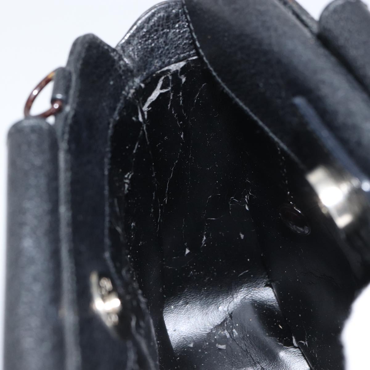 GUCCI Hand Bag Leather Black 000 2058 0308 6 Auth bs32047
