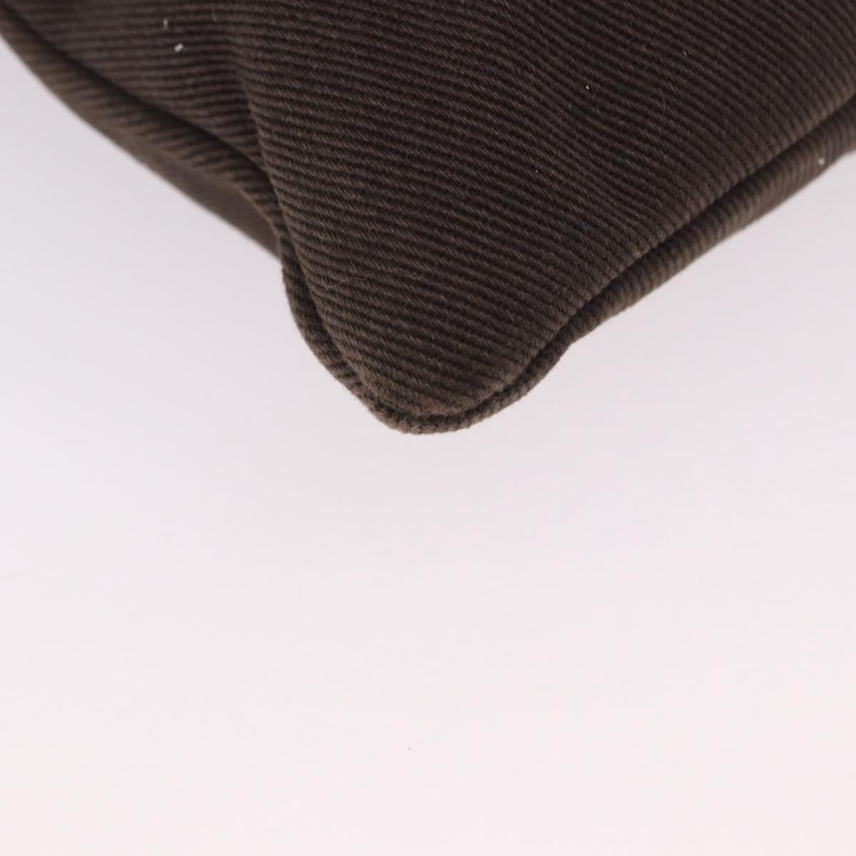 SAINT LAURENT Tote Bag Canvas Black Silver 123435 Auth bs32088