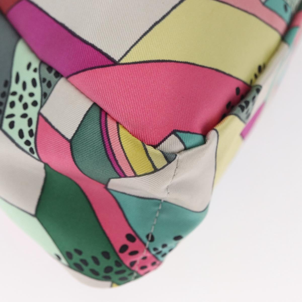 HERMES Foolby 20 Pouch Nylon Multicolor Auth bs32133