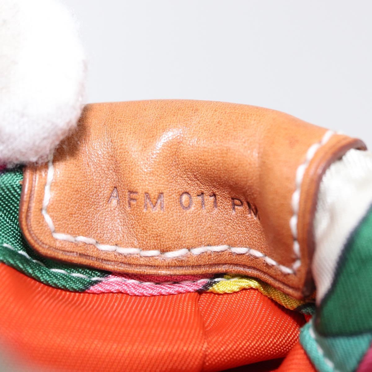 HERMES Foolby 20 Pouch Nylon Multicolor Auth bs32133