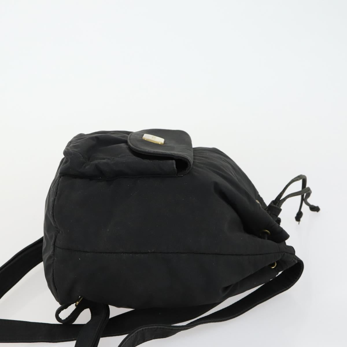 BALLY Shoulder Bag Nylon PVC 2 Set Black Auth bs32141