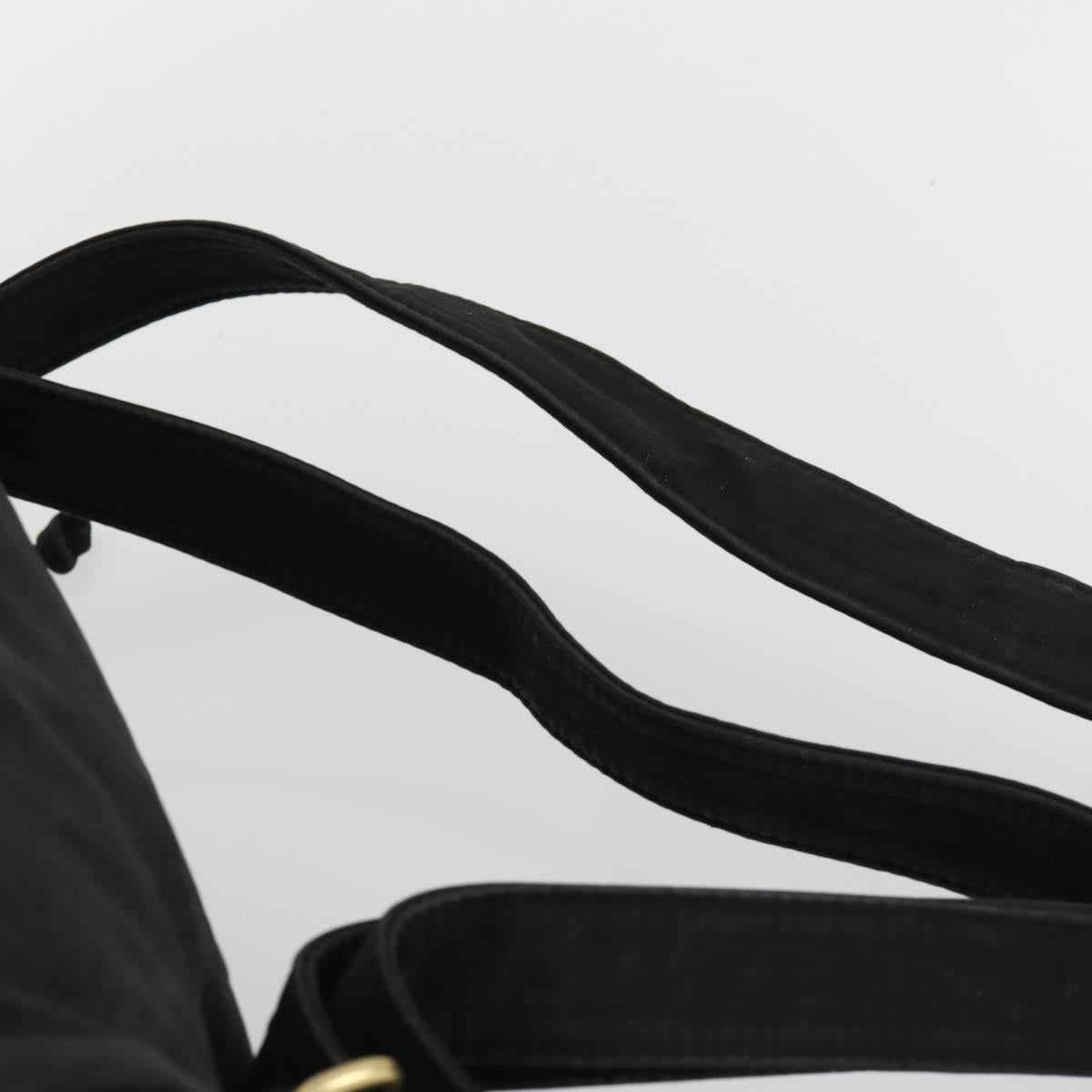 BALLY Shoulder Bag Nylon PVC 2 Set Black Auth bs32141