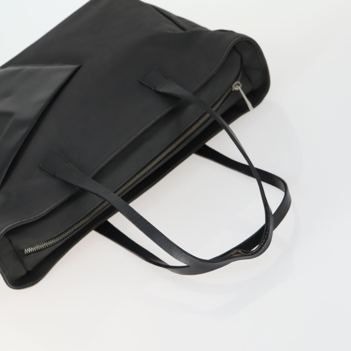 BALLY Shoulder Bag Nylon PVC 2 Set Black Auth bs32141