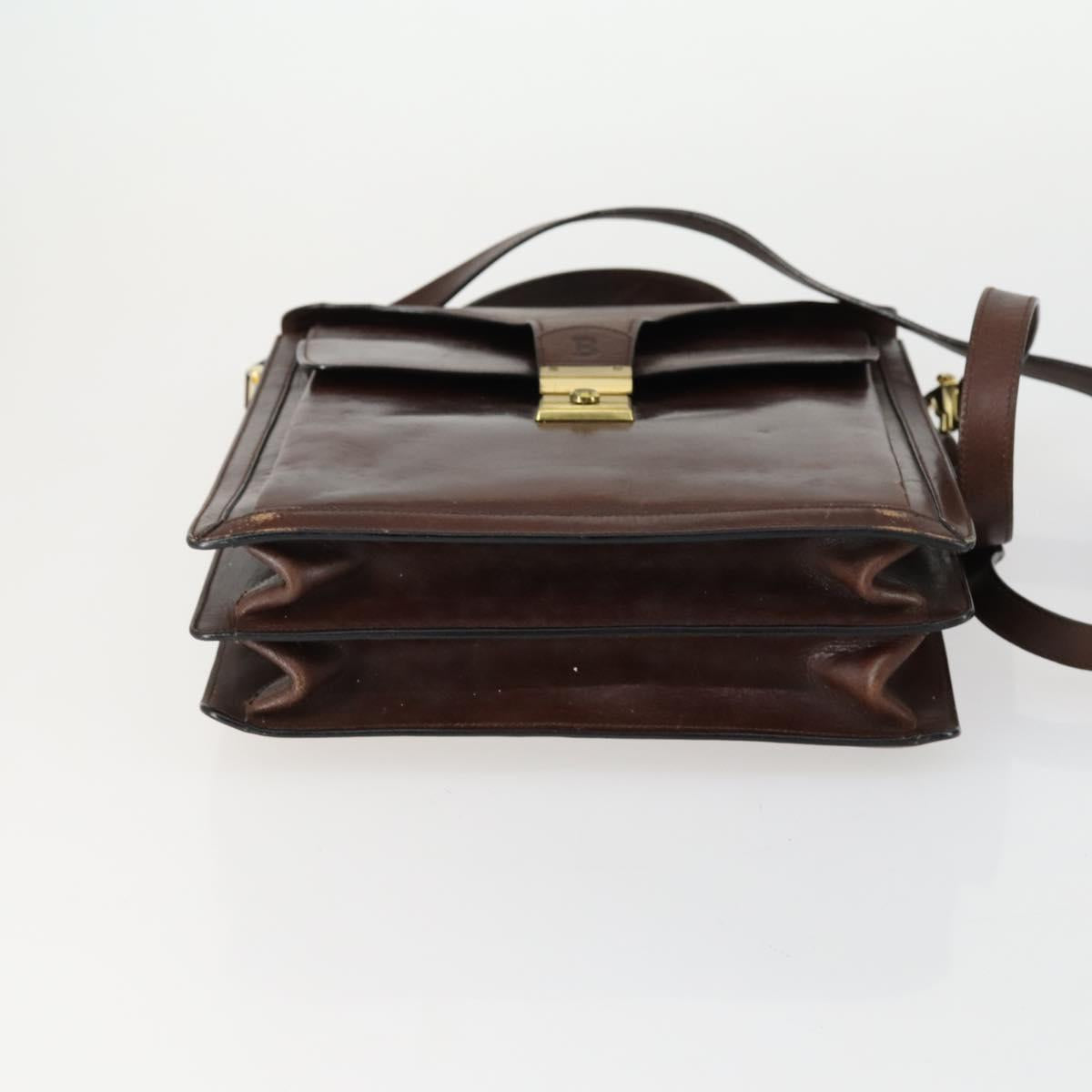 BALLY Hand Bag Leather PVC Canvas 4 Set Beige Black Brown Auth bs32143