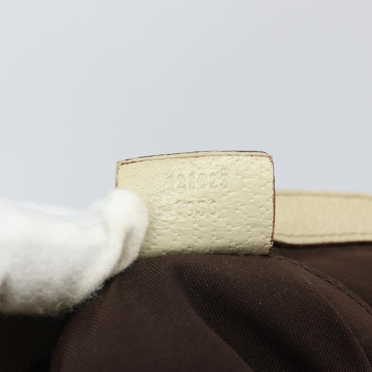 GUCCI GG Canvas Tote Bag Beige Gold 121023 Auth bs32145