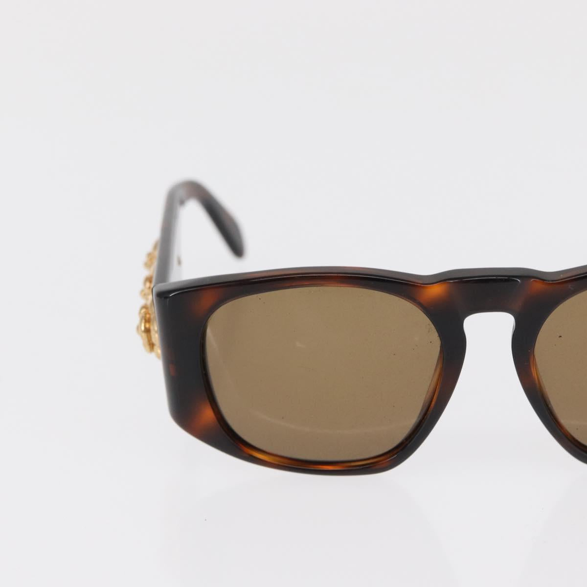 CHANEL Sunglasses plastic Brown CC Auth bs32160