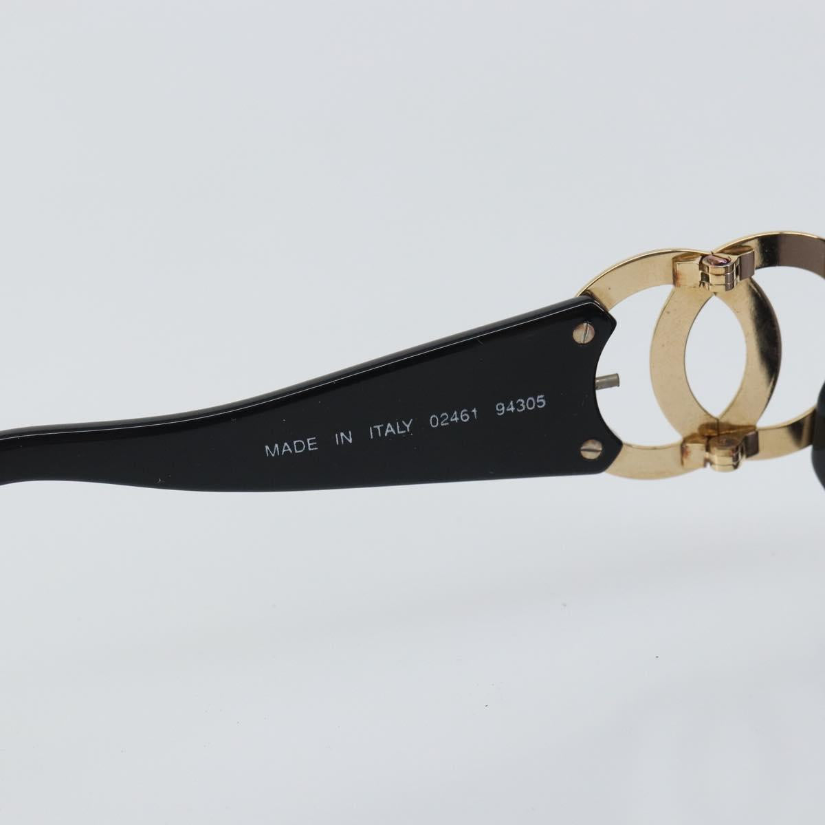 CHANEL Sunglasses plastic Black CC Auth bs32162