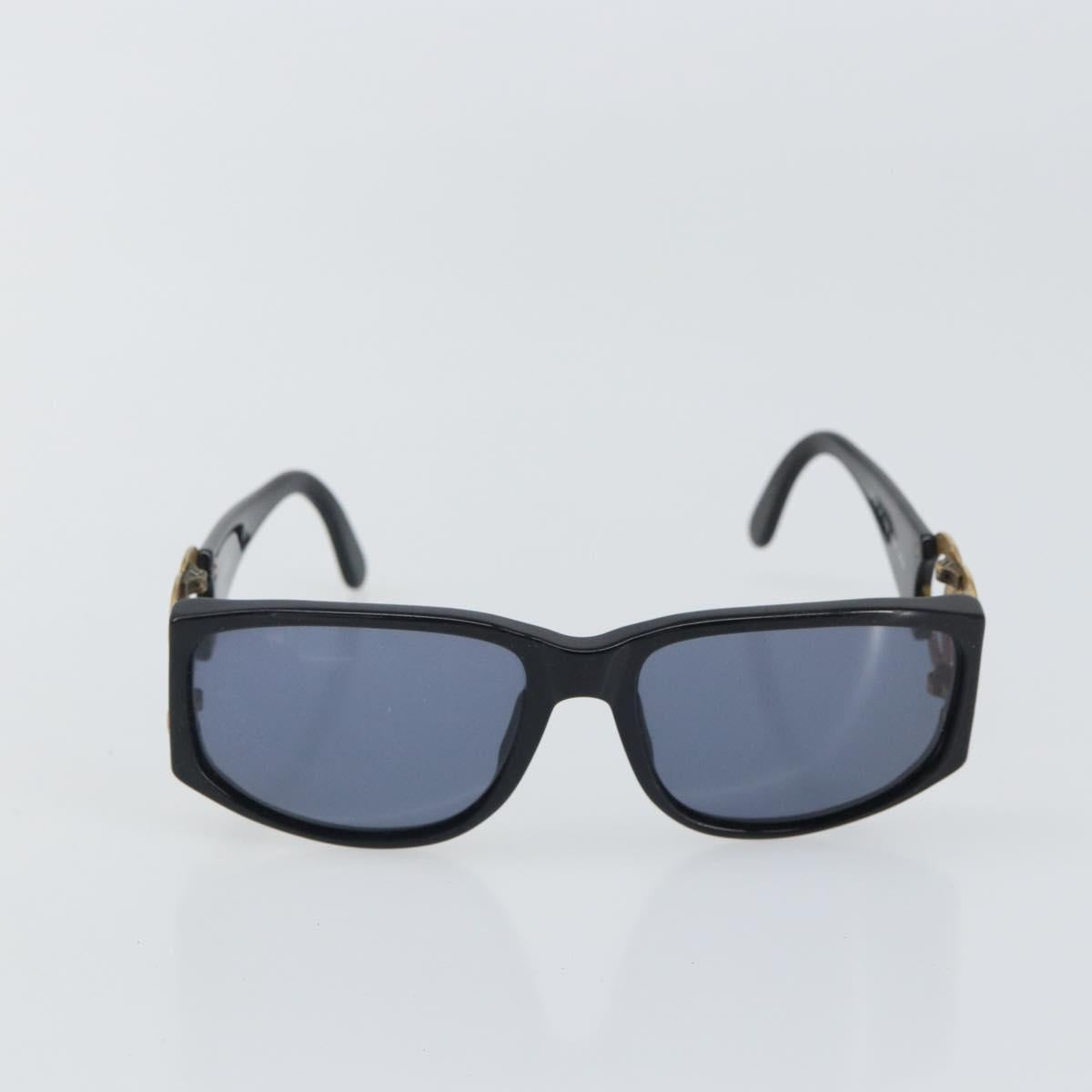 CHANEL Sunglasses plastic Black CC Auth bs32164