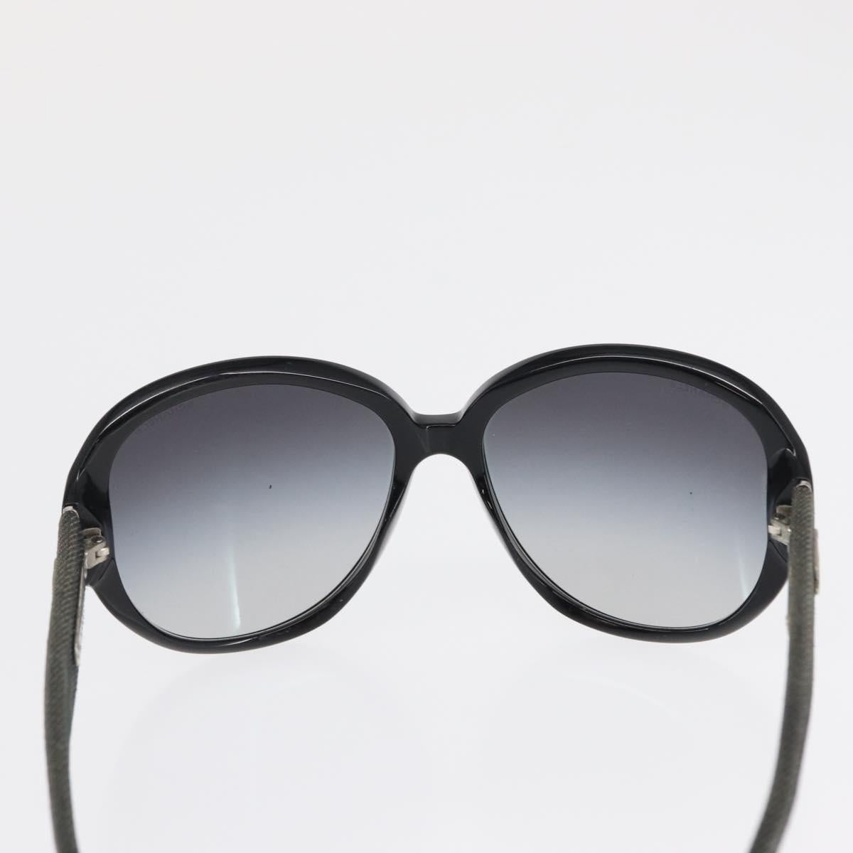 CHANEL Sunglasses plastic Black CC Auth bs32166