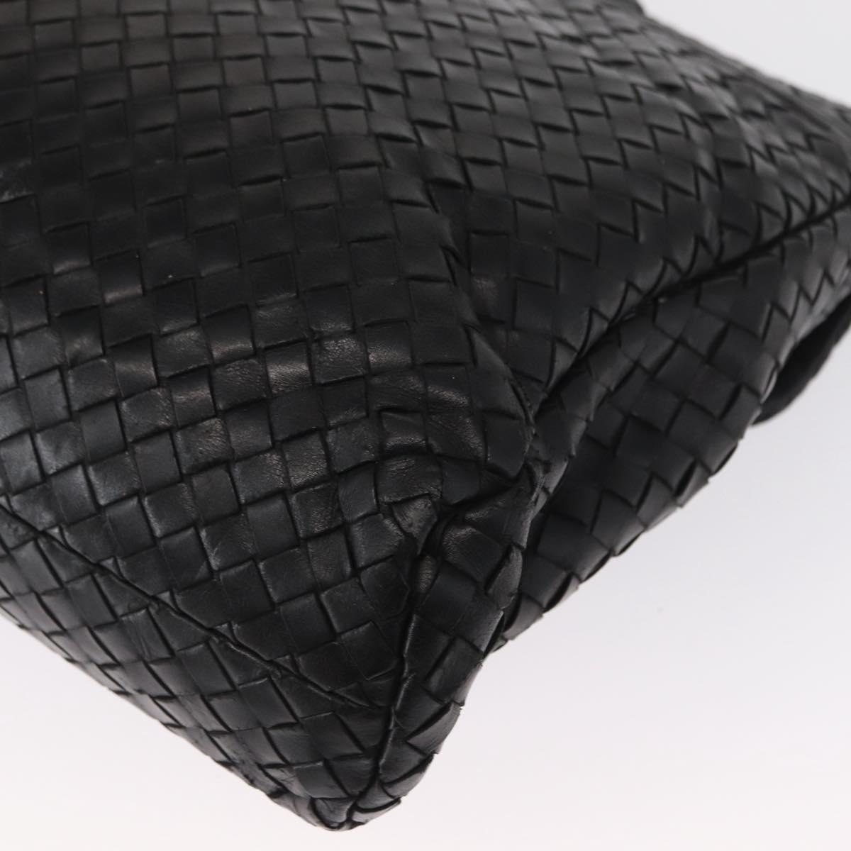 BOTTEGA VENETA INTRECCIATO Business Bag Leather Black 113095 Auth bs32187