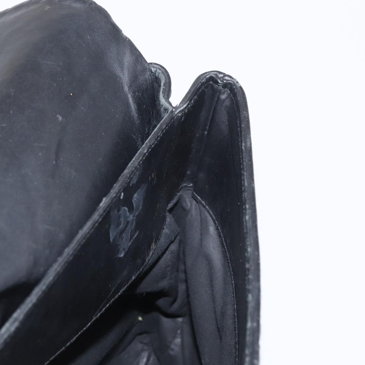 BOTTEGA VENETA INTRECCIATO Business Bag Leather Black 113095 Auth bs32187