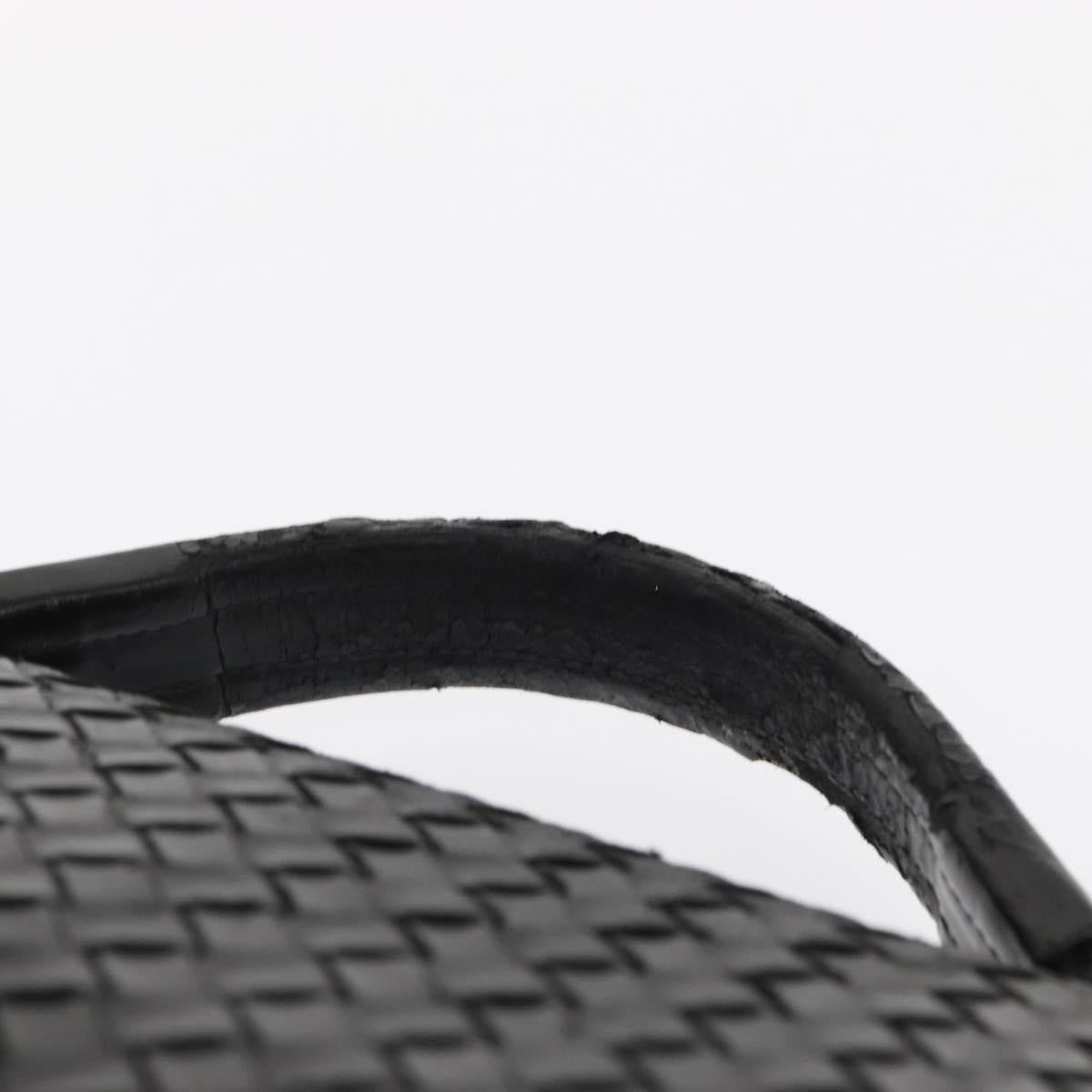 BOTTEGA VENETA INTRECCIATO Business Bag Leather Black 113095 Auth bs32187