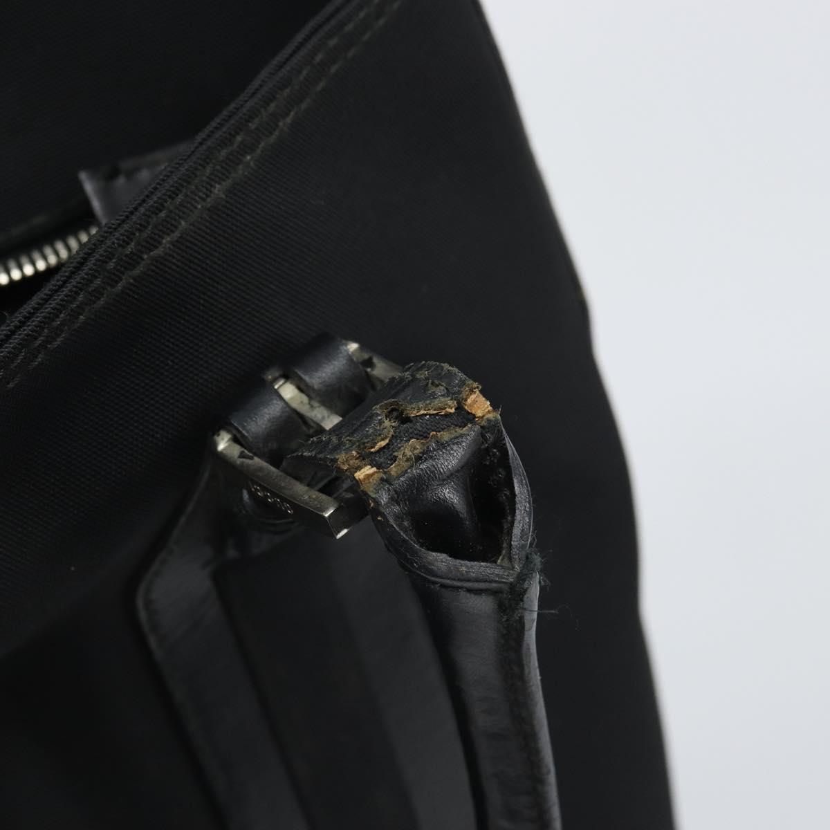 GUCCI Tote Bag Canvas Leather Black Silver 001 1098 2123 Auth bs32193