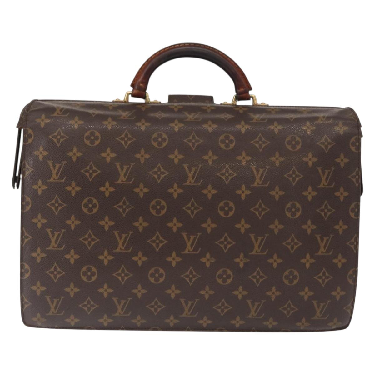 LOUIS VUITTON Monogram Serviette Fermoir Business Bag M53305 LV Auth bs32213