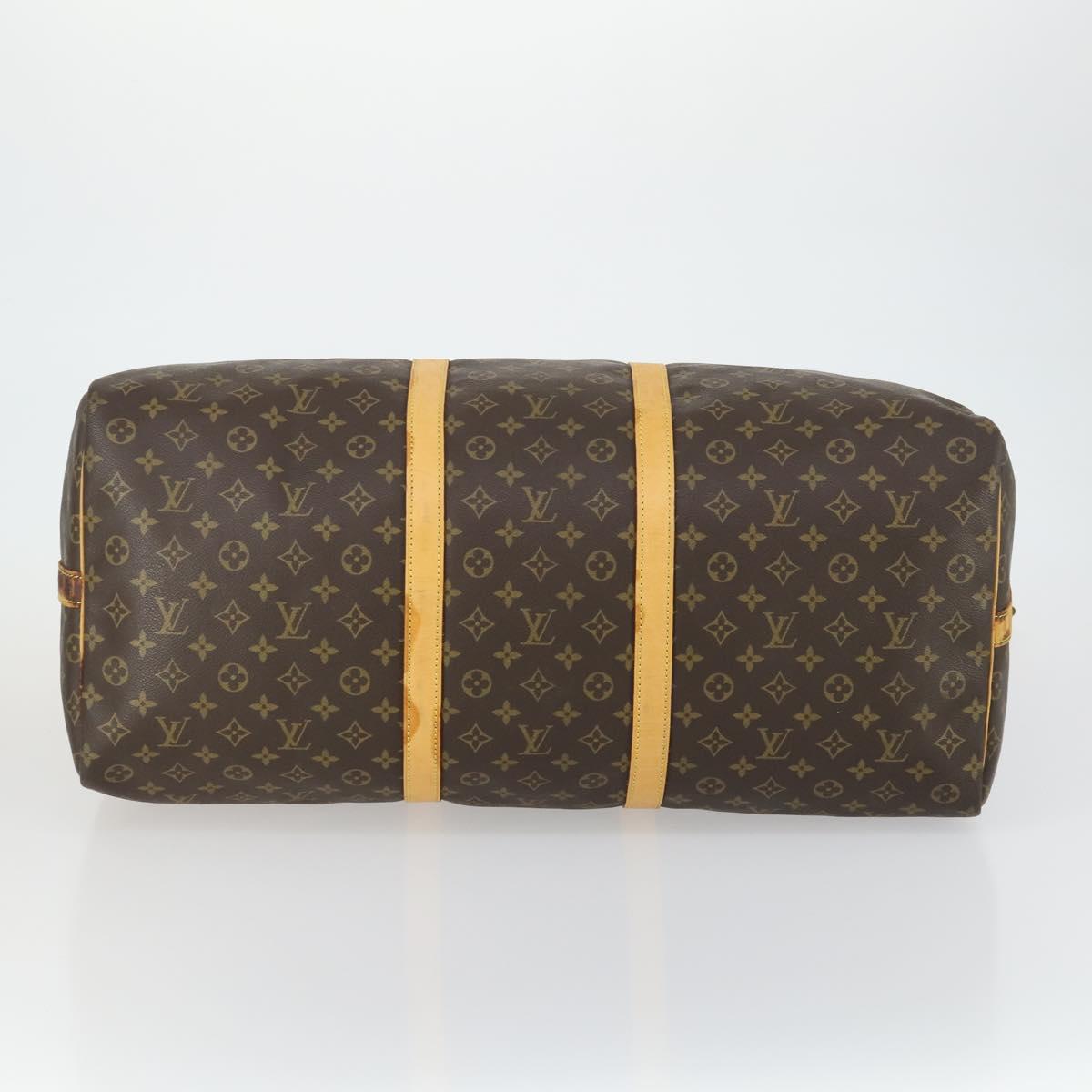 LOUIS VUITTON Monogram Keepall Bandouliere 60 Boston Bag M41412 LV Auth bs32216