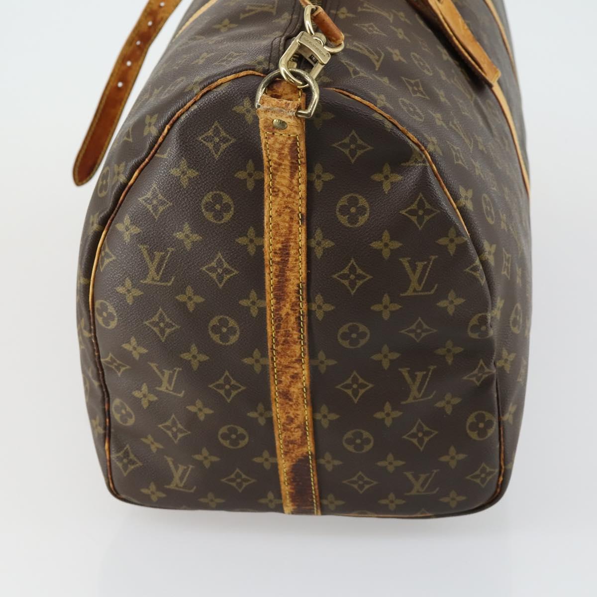 LOUIS VUITTON Monogram Keepall Bandouliere 60 Boston Bag M41412 LV Auth bs32216