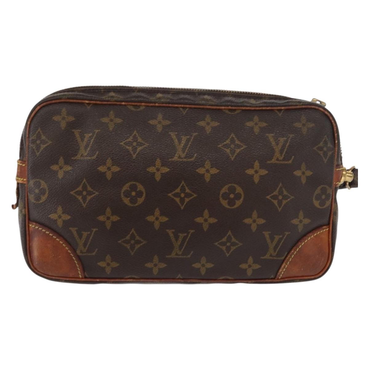 LOUIS VUITTON Monogram Marly Dragonne GM Clutch Bag M51825 LV Auth bs32220