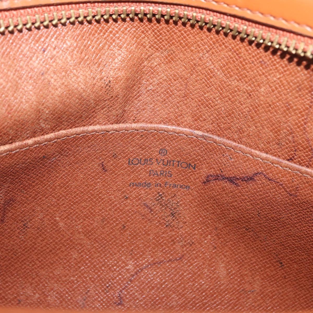 LOUIS VUITTON Epi Pochette Homme Bag Brown Zipangu Gold M52528 LV Auth bs32222