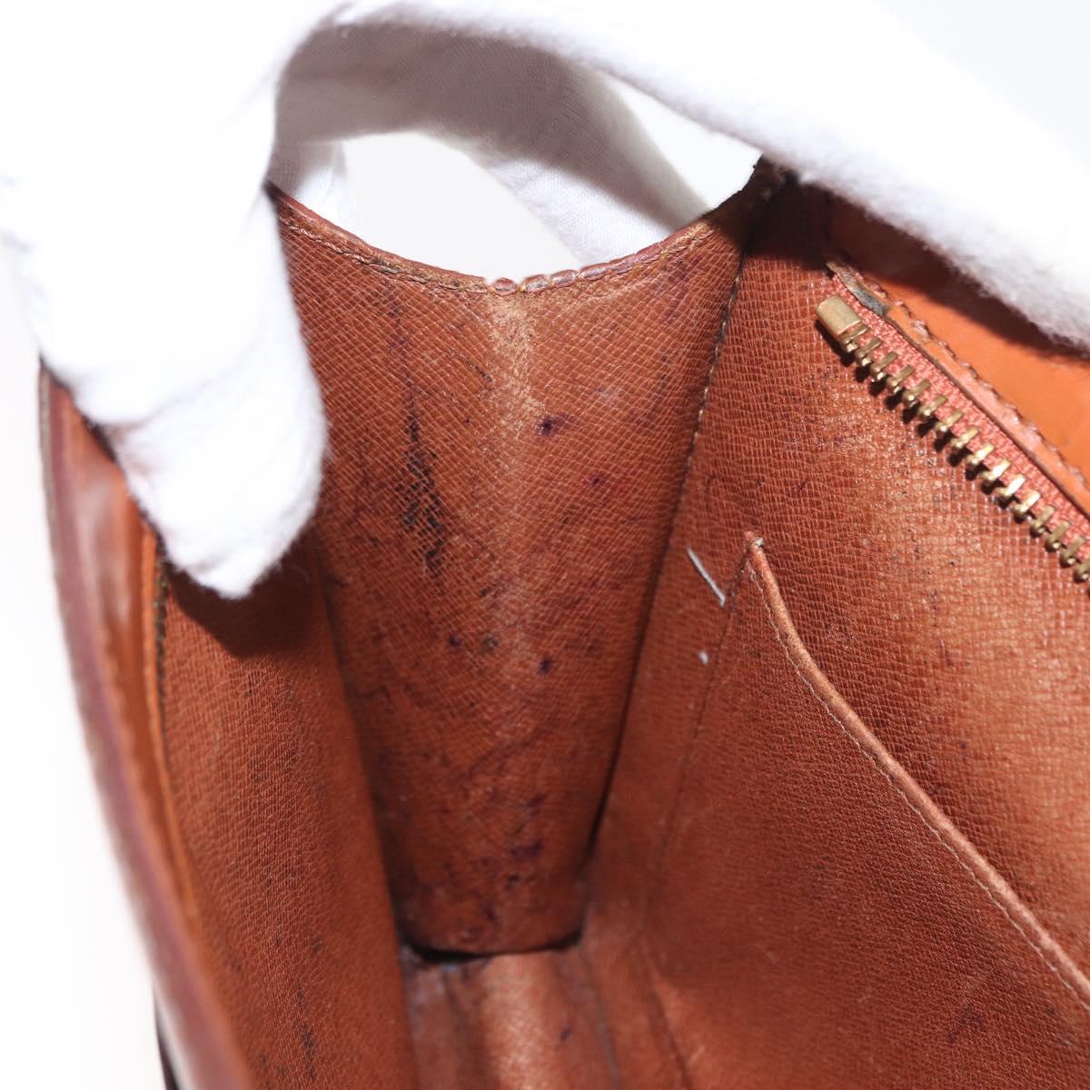 LOUIS VUITTON Epi Pochette Homme Bag Brown Zipangu Gold M52528 LV Auth bs32222