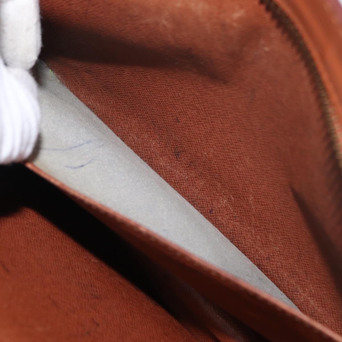 LOUIS VUITTON Epi Pochette Homme Bag Brown Zipangu Gold M52528 LV Auth bs32222