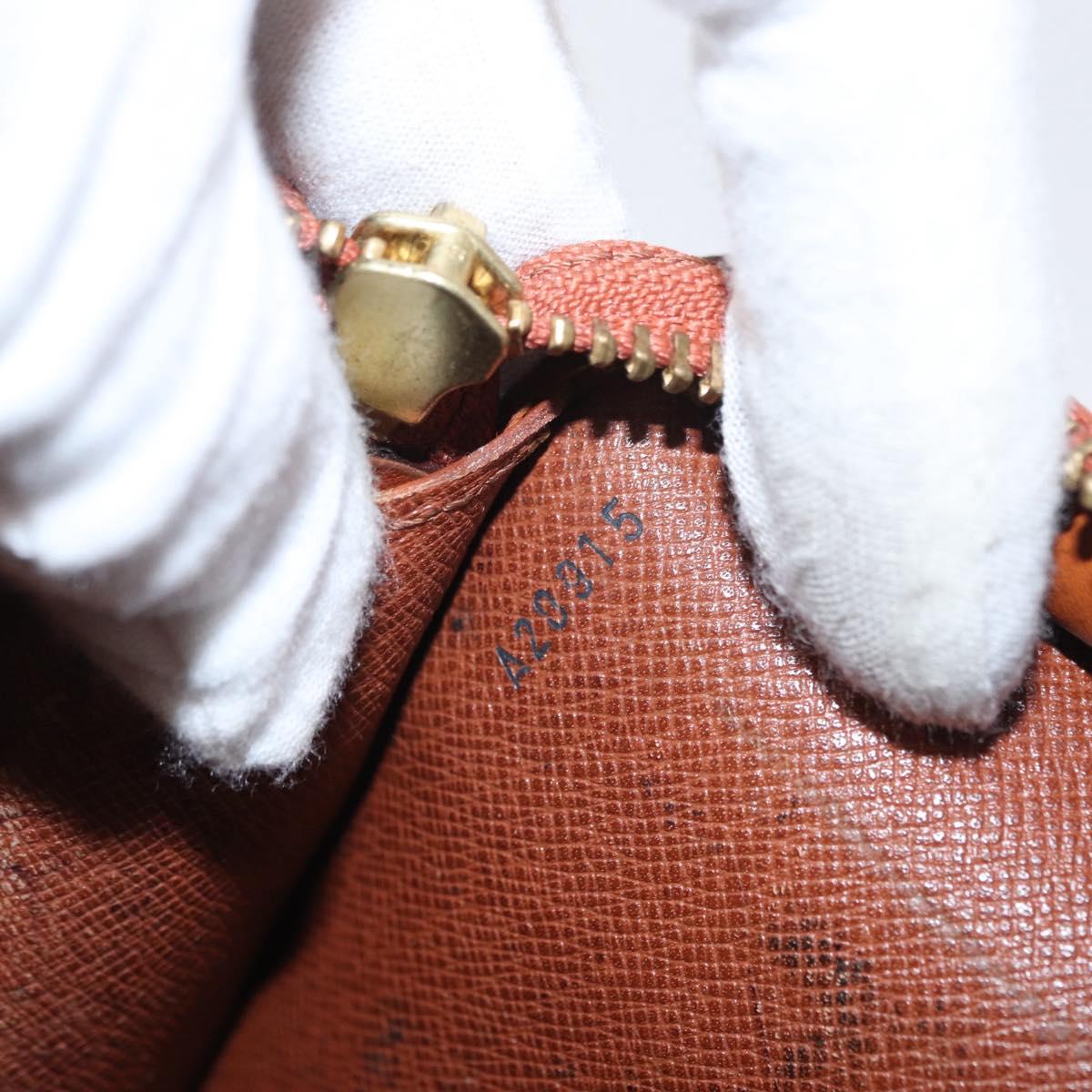 LOUIS VUITTON Epi Pochette Homme Bag Brown Zipangu Gold M52528 LV Auth bs32222