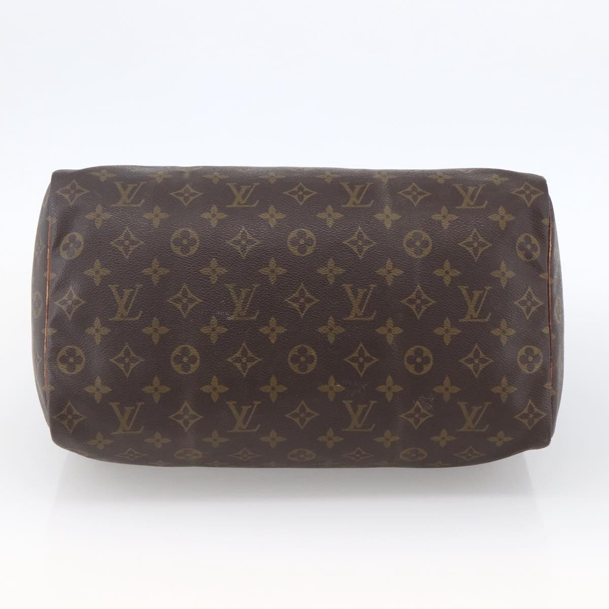 LOUIS VUITTON Monogram Speedy 35 Hand Bag M41524 LV Auth bs32224