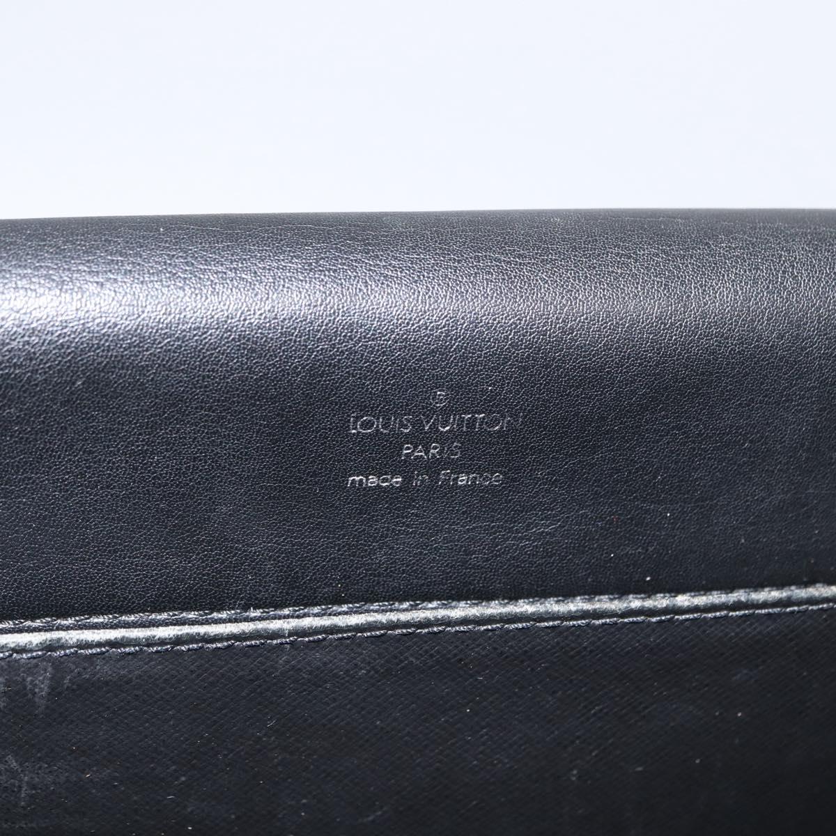 LOUIS VUITTON Taiga Serviette Kazan Business Bag Ardoise M30802 LV Auth bs32229