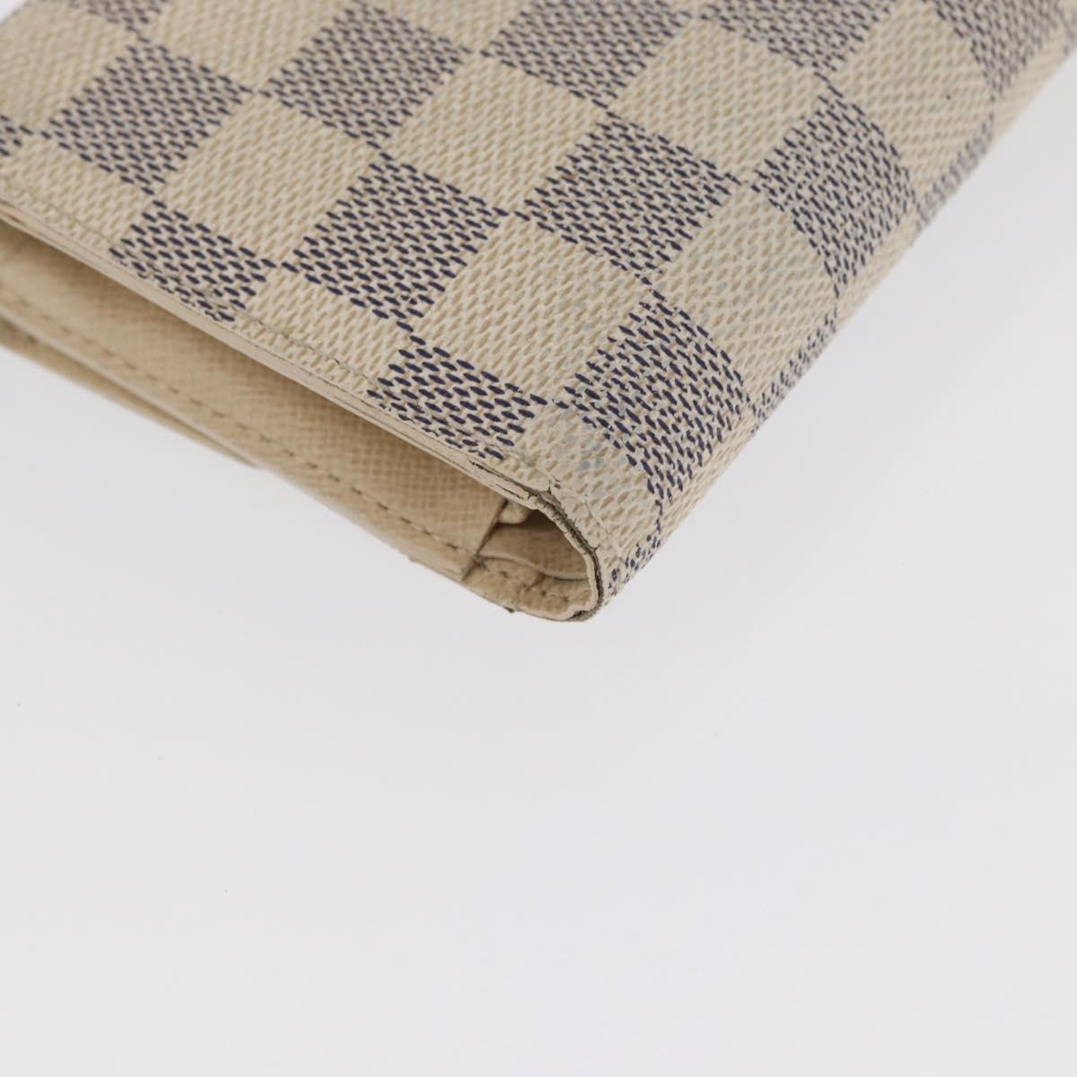 LOUIS VUITTON Damier Azur Portefeuille Alexandra Wallet N63068 LV Auth bs32238