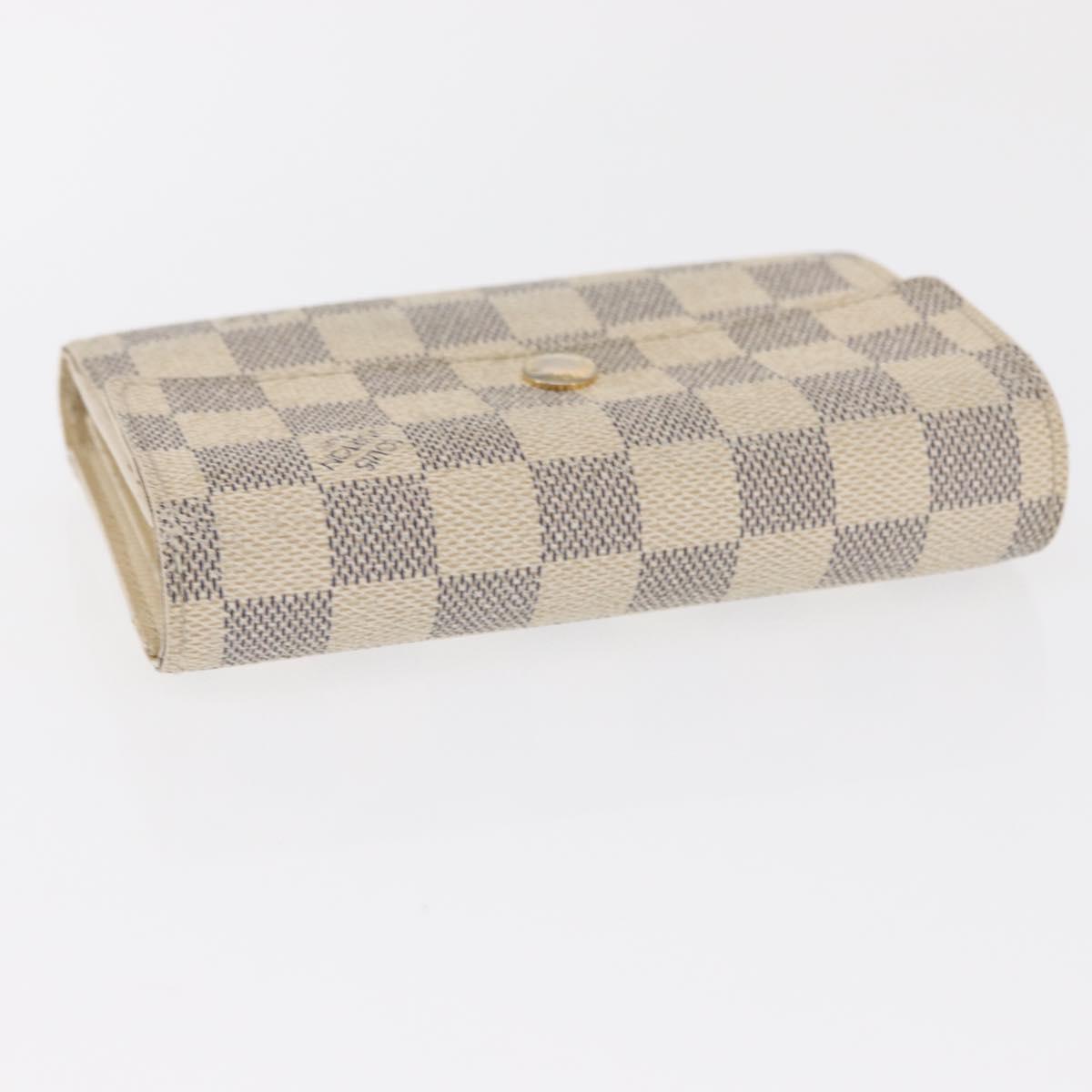 LOUIS VUITTON Damier Azur Portefeuille Alexandra Wallet N63068 LV Auth bs32238