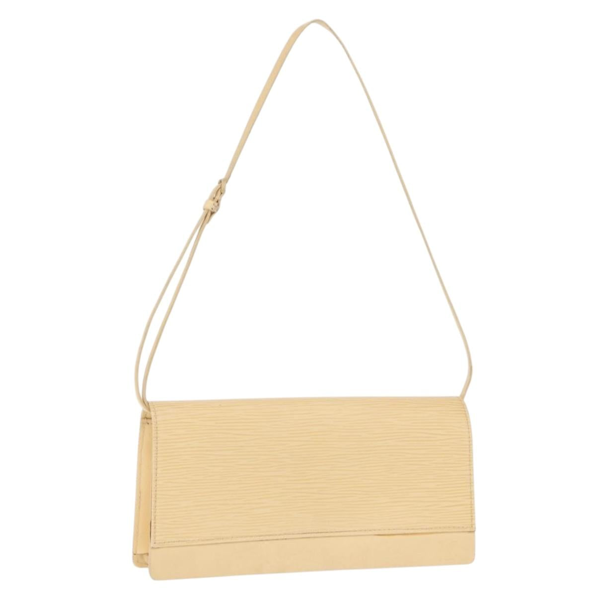 LOUIS VUITTON Epi Leather Honfleur Shoulder Bag Vanilla M5273A LV Auth bs32239