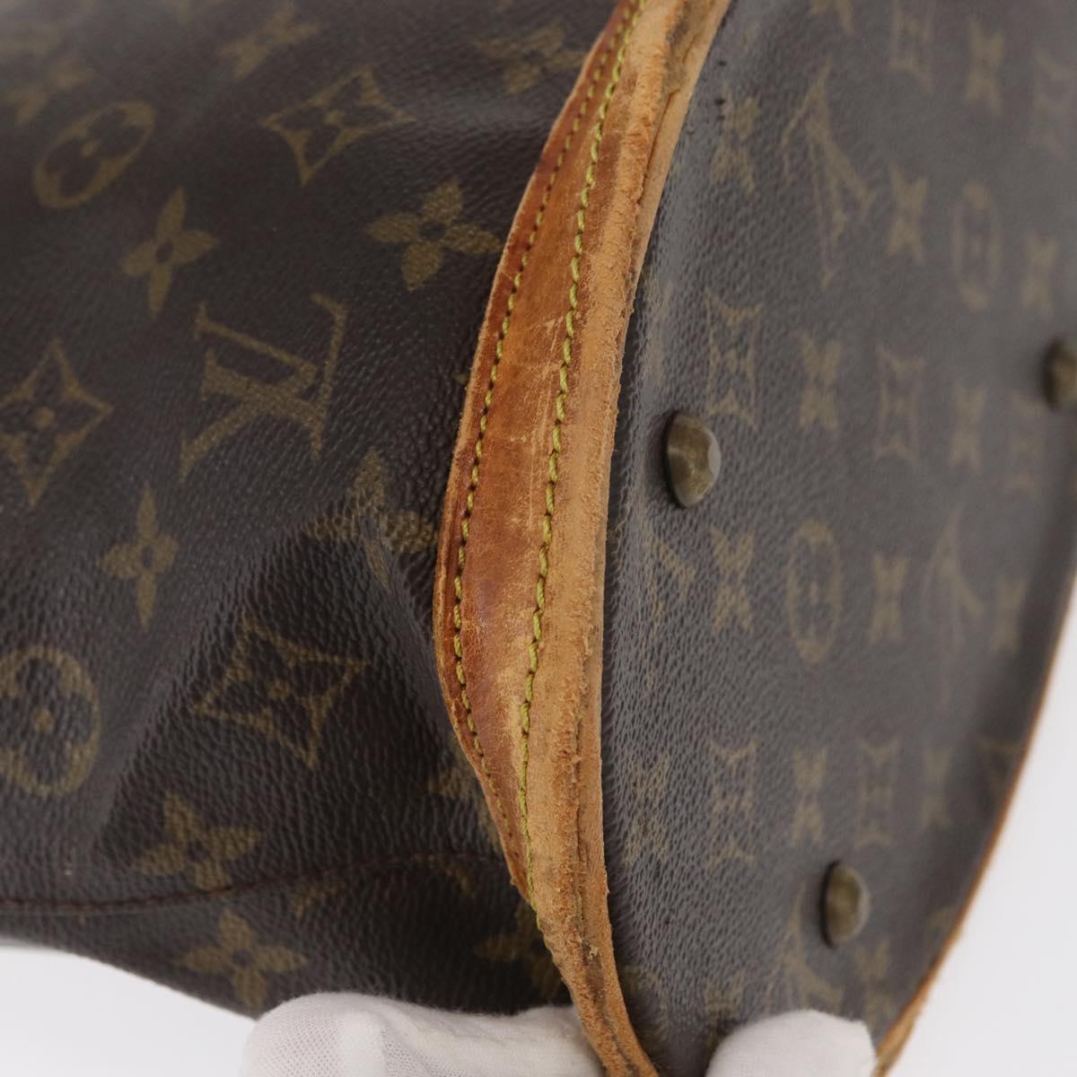 LOUIS VUITTON Monogram Bucket PM Shoulder Bag M42238 LV Auth bs32251