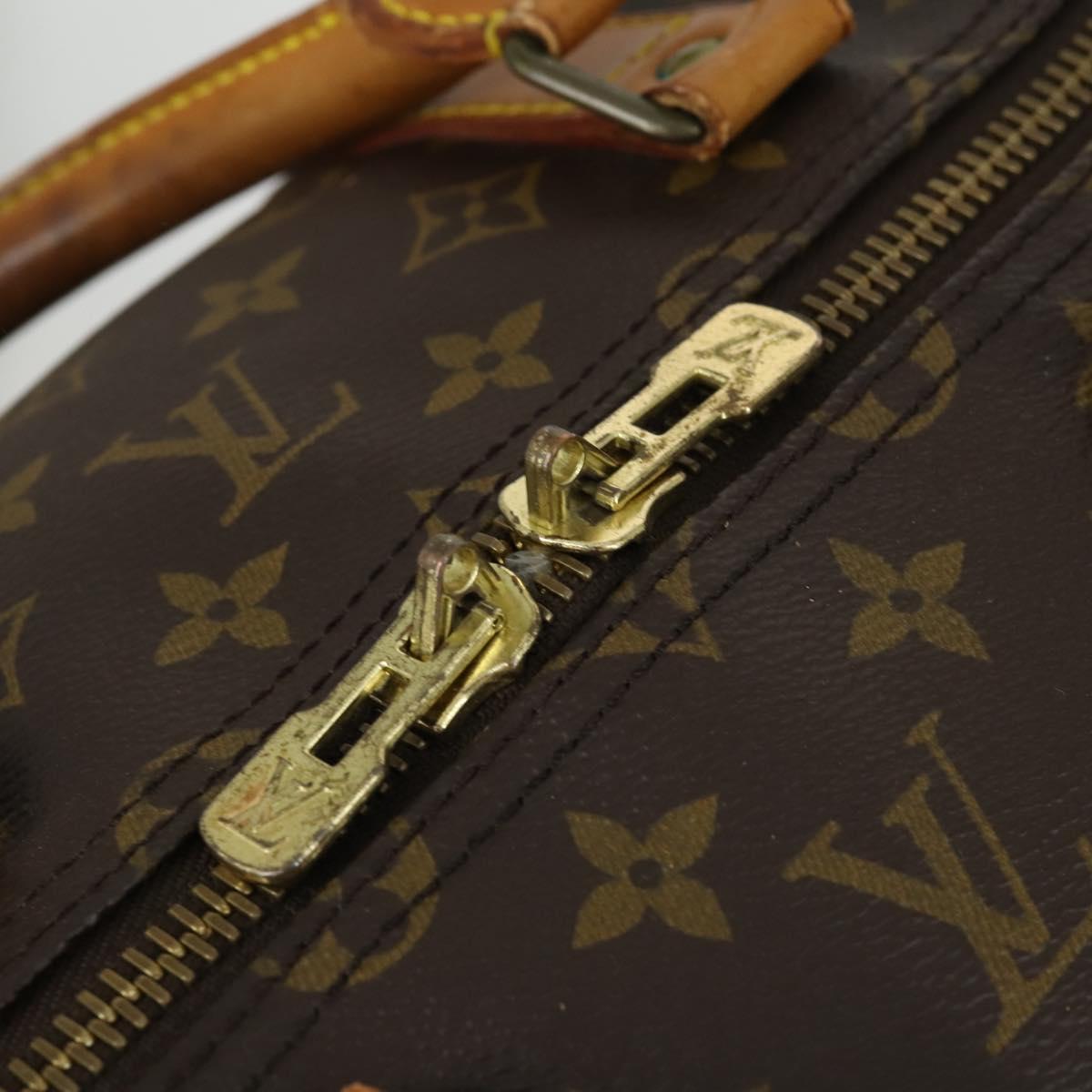 LOUIS VUITTON Monogram Keepall Bandouliere 55 Boston Bag M41414 LV Auth bs32252