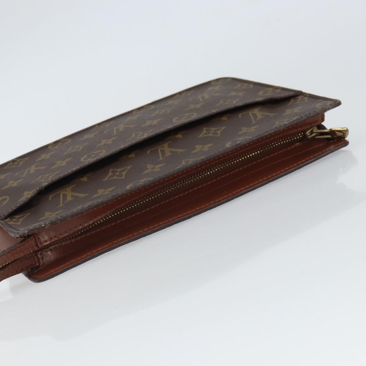 LOUIS VUITTON Monogram Pochette Homme Clutch Bag M51795 LV Auth bs32262