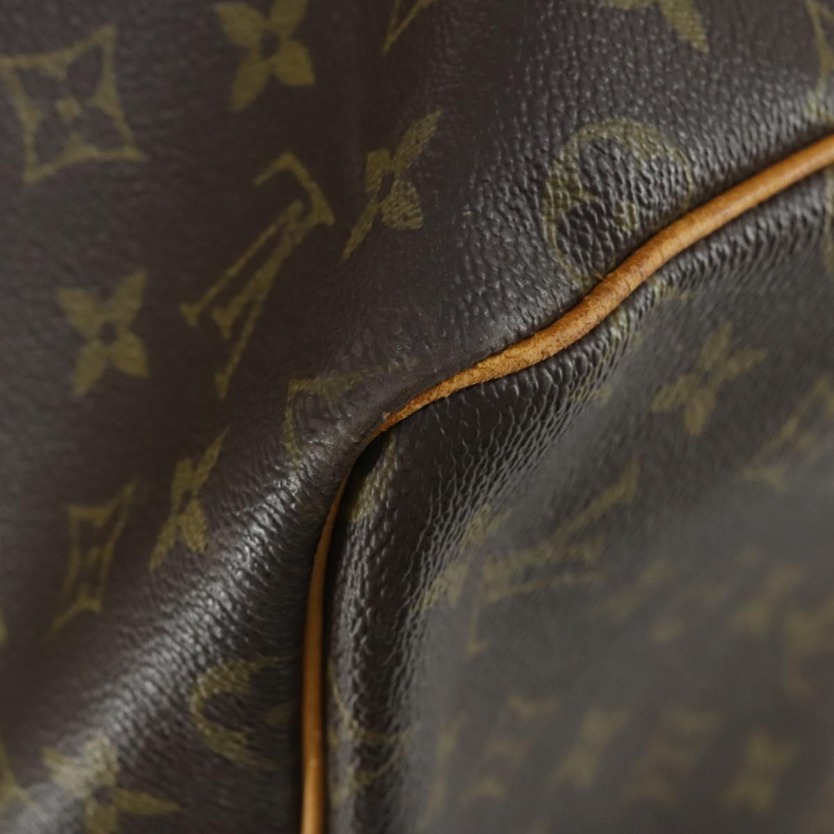 LOUIS VUITTON Monogram Keepall 55 Boston Bag M41424 LV Auth bs32264