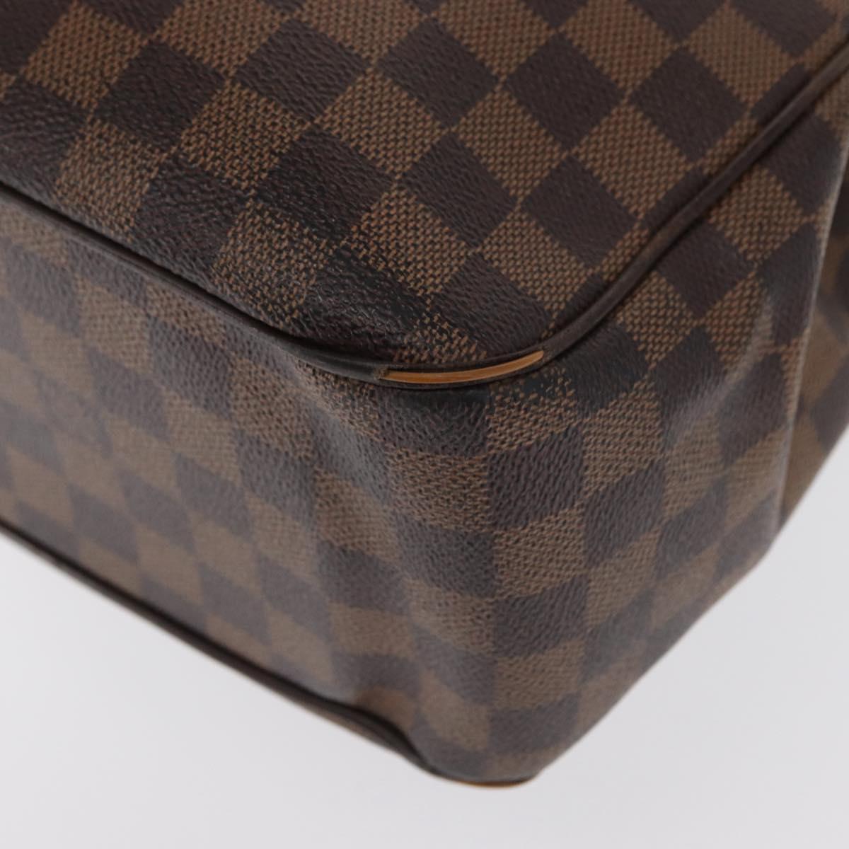 LOUIS VUITTON Damier Ebene Uzes Hand Bag N51128 LV Auth bs32268