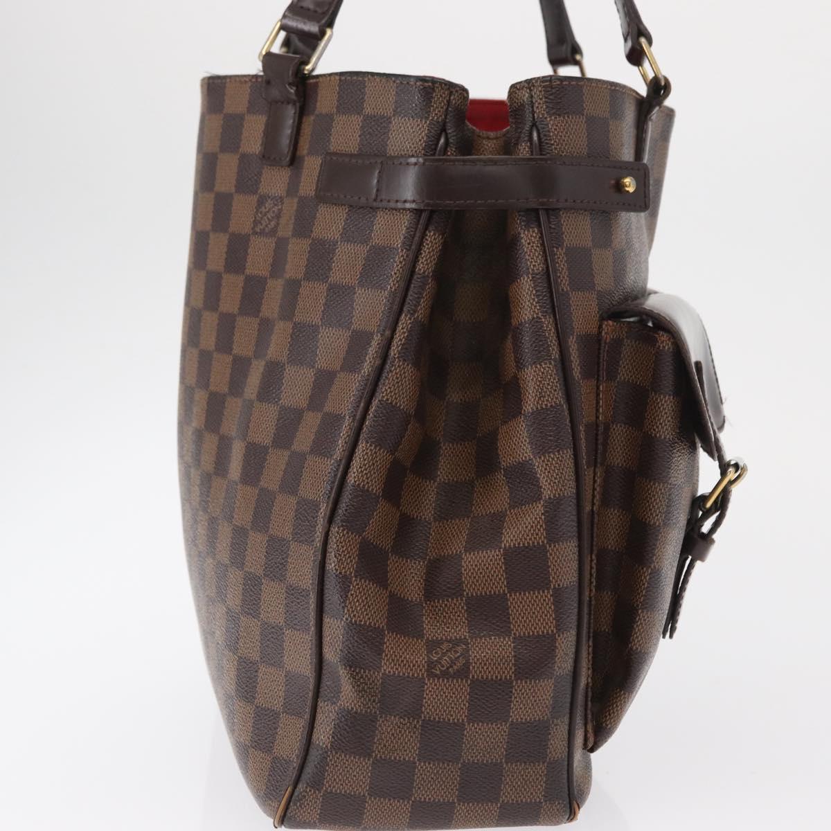 LOUIS VUITTON Damier Ebene Uzes Hand Bag N51128 LV Auth bs32268