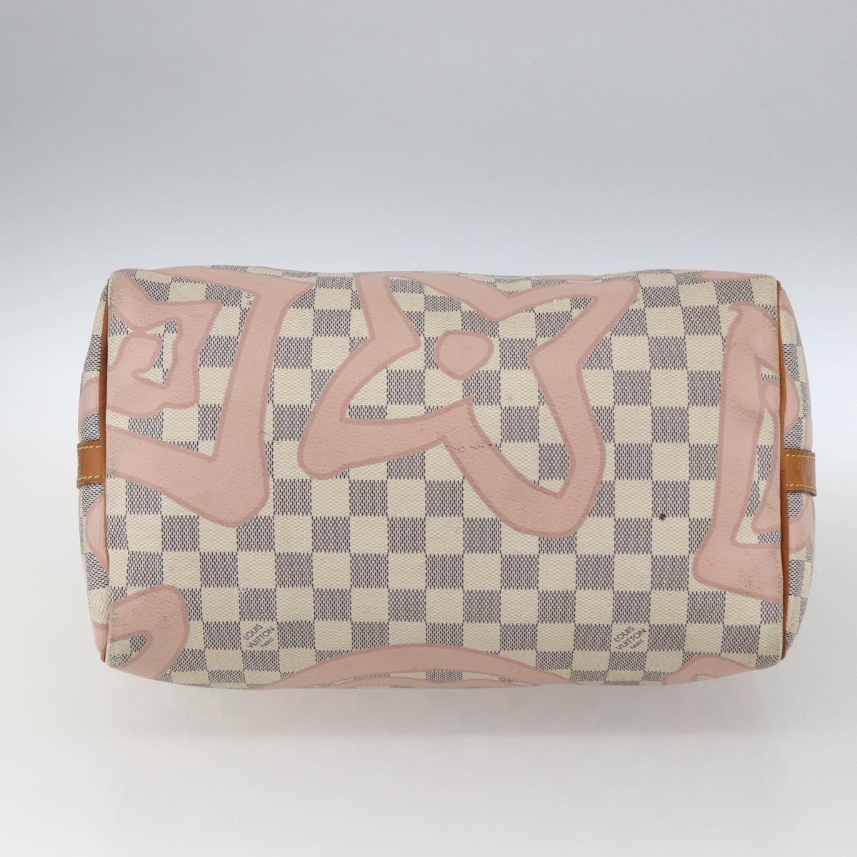 LOUIS VUITTON Damier Azur Tahiti Speedy Bandouliere 30 Bag N41052 Auth bs32269
