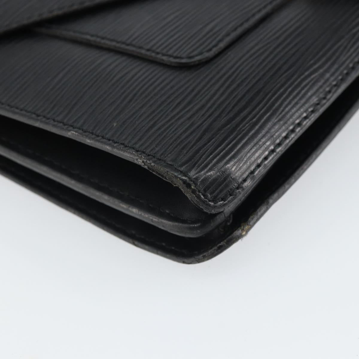 LOUIS VUITTON Epi Biface Clutch Bag Black M52322 LV Auth bs32271