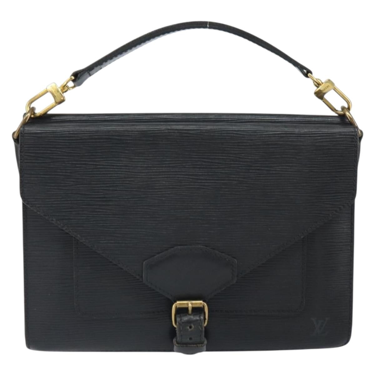 LOUIS VUITTON Epi Biface Clutch Bag Black M52322 LV Auth bs32271