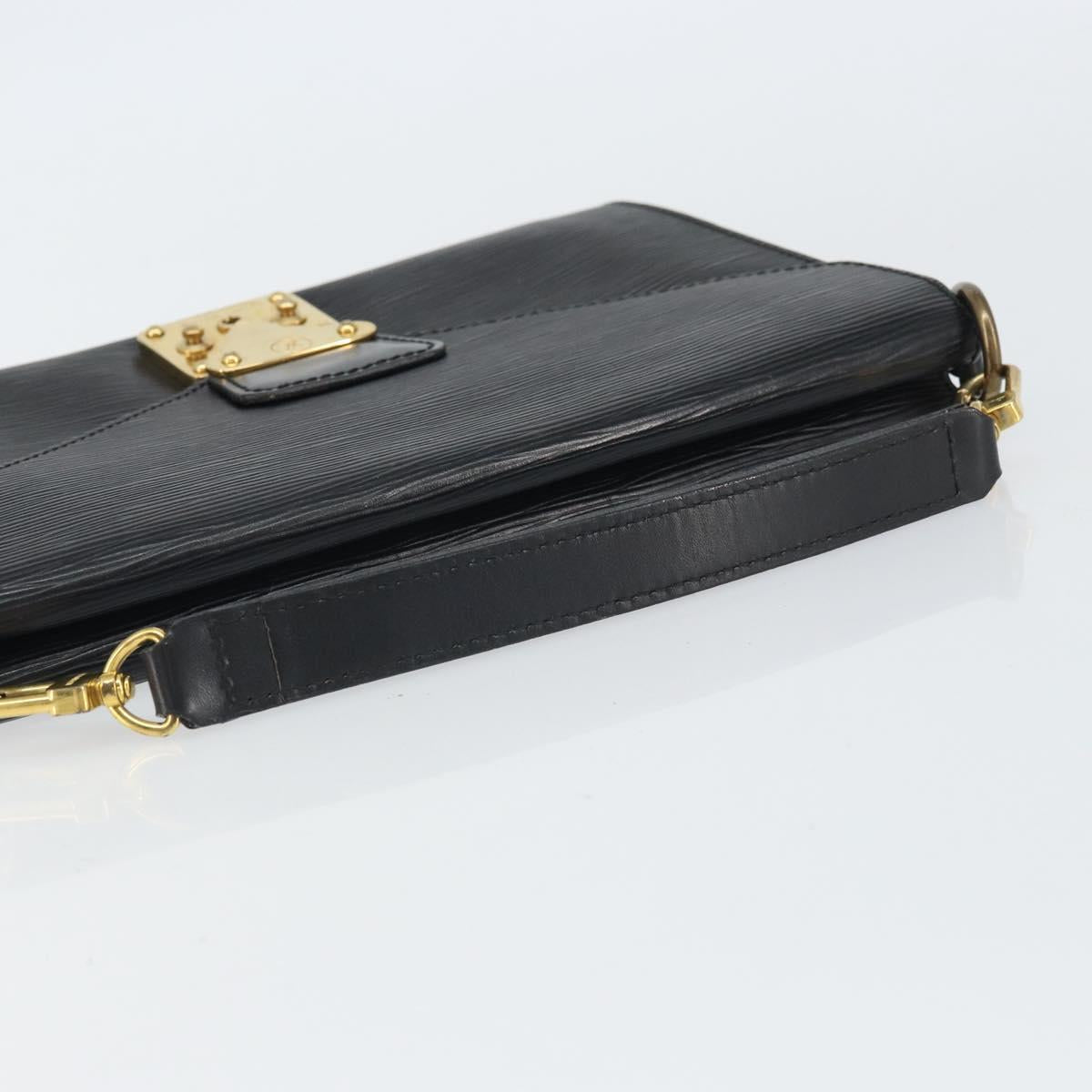 LOUIS VUITTON Epi Biface Clutch Bag Black M52322 LV Auth bs32271